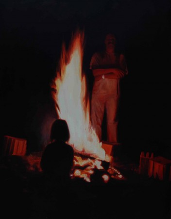 Tűz 200x150cm olaj vászon